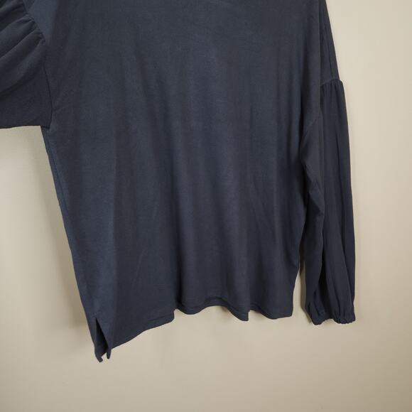 Madewell Plus Dreamiest Knit Long-Sleeve Tee in Gray Size 1X - Picture 4 of 8
